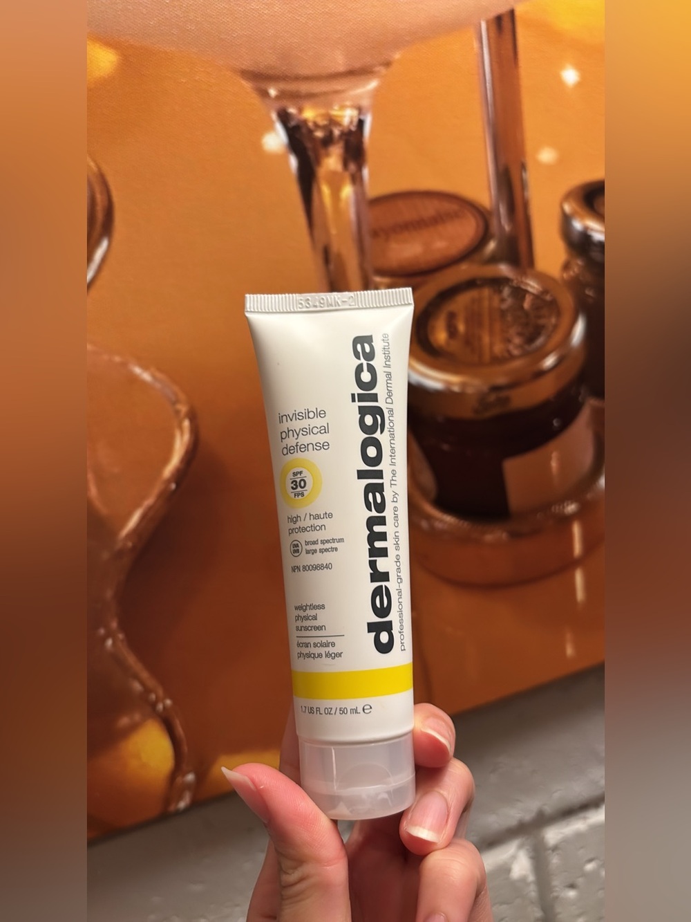 dermalogica Invisible Physical Defense SPF 30 - White & Yellow Tube